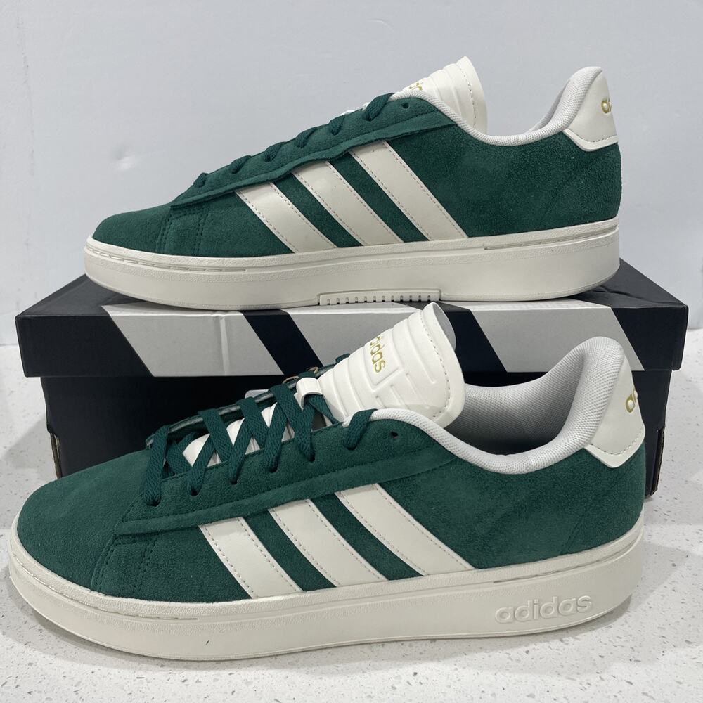 Adidas Grand Court Alpha Men's 11.5 NWT Green White Leather IE1451